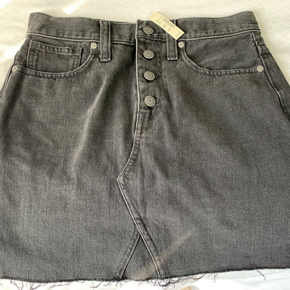 Madewell Gray Denim Mini Skirt - Size 26 - New!